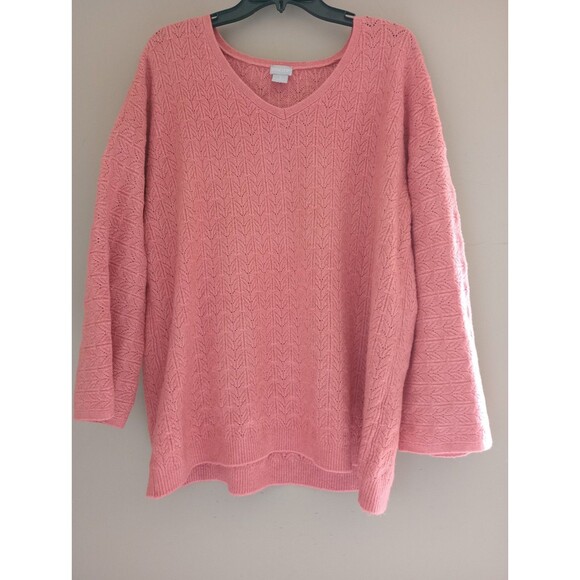 Chico's Peach Color Soft Sweater Size XL - Picture 1 of 9